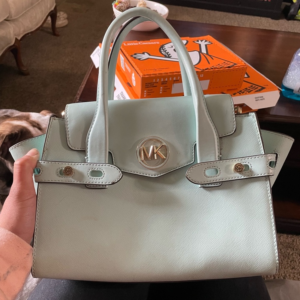 Teal Micheal Kors purse